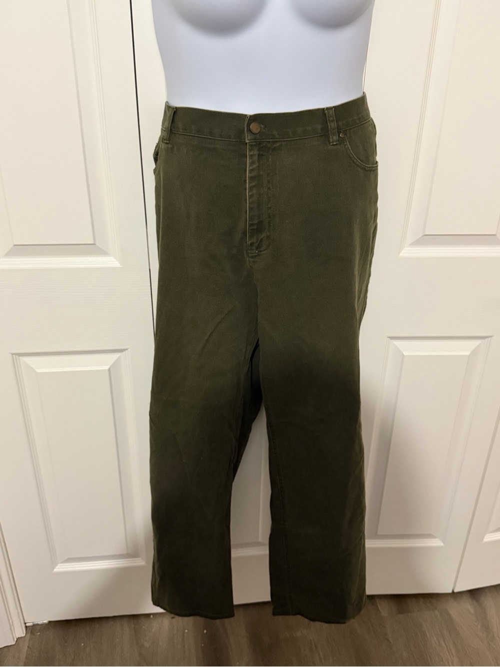 Vintage  Olive Green polo denim 20w